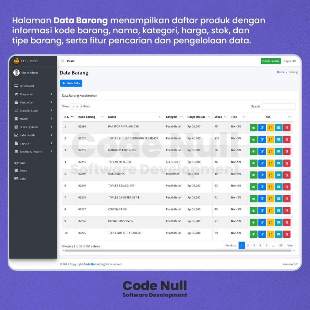Aplikasi POS Kasir Toko dan Retail